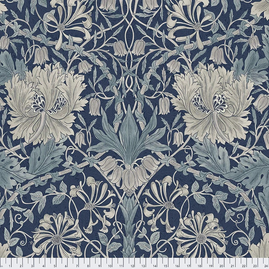 Imagen del producto: Tela Free Spirit "William Morris" Pure Honeysuckle and Tulip, algodón - 45 x 55 cm