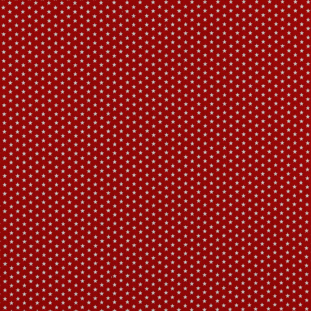 Imagen del producto: Tela Poppy "Estrellitas rojas", algodón - medio metro
